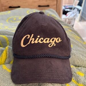 Chicago Navy Corduroy Cap